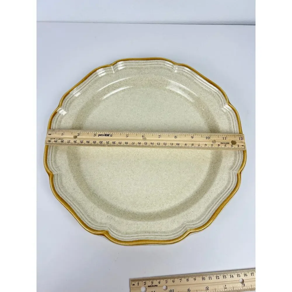 Mikasa Garden Club EC400 Stoneware XL Serving Plate Platter 12